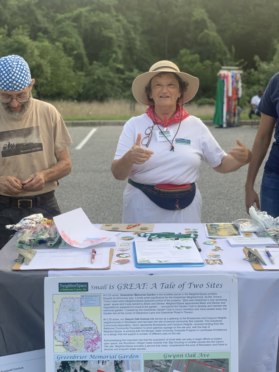 NeighborSpaceBC's tweet photo. Thank you to everyone who visited our table at National Night Out in Gwynn Oak yesterday evening! https://t.co/XoJVrdBt15