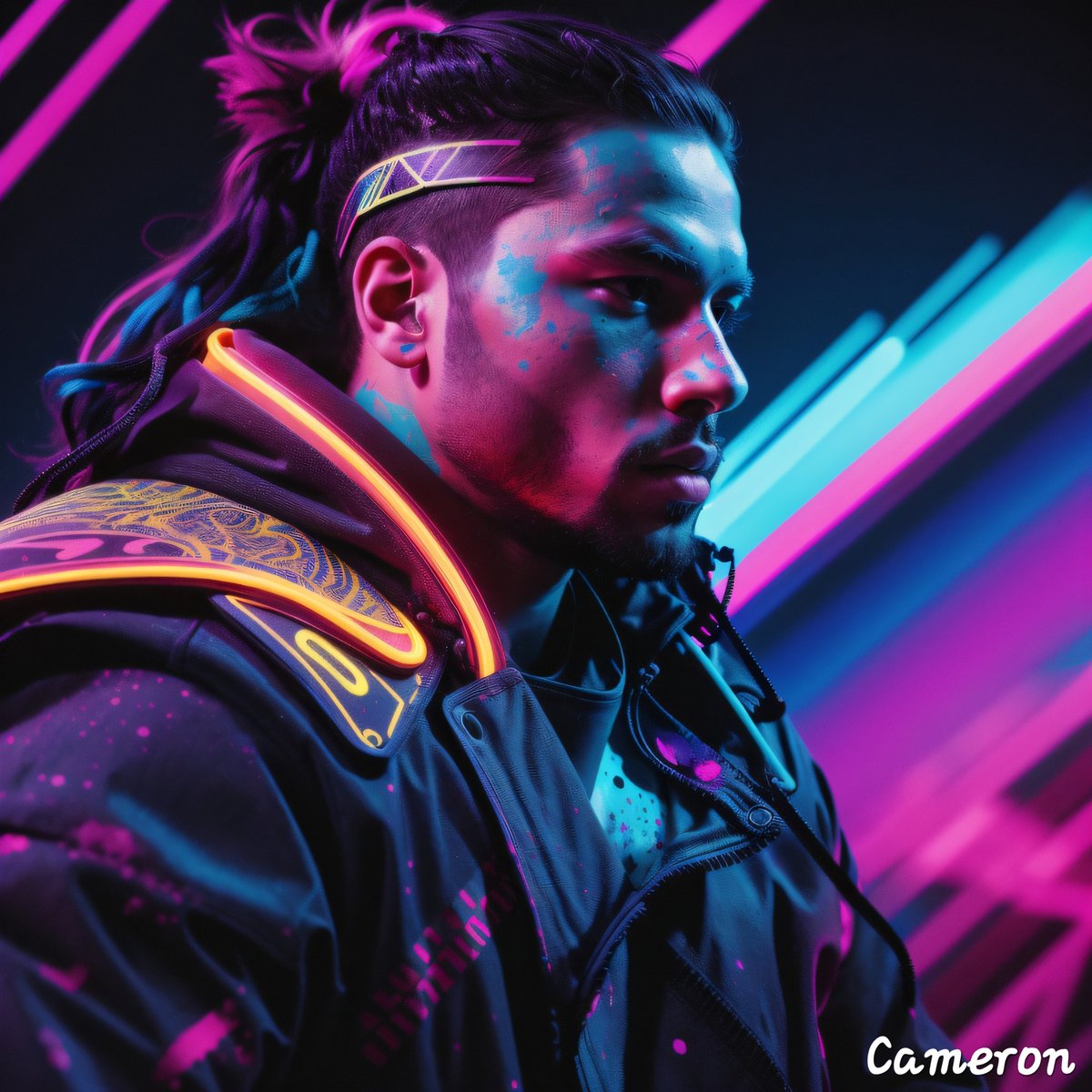 Neon Champ #AIArtwork #AIArtCommuity #AIart #AIArtGallery #Art #Concept #Neon #Design #Beautiful #Futuristic #Character