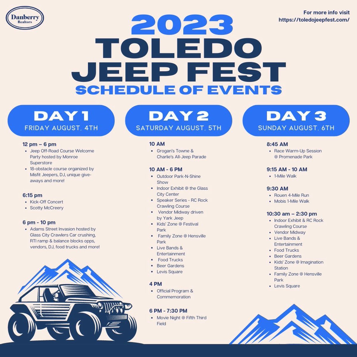 🔥2023 Toledo Jeep Fest!! 🔥 #toledojeepfest #thenovotnygroup #danberryperrysburg #youwilldobetterintoledo dlvr.it/St6WpV