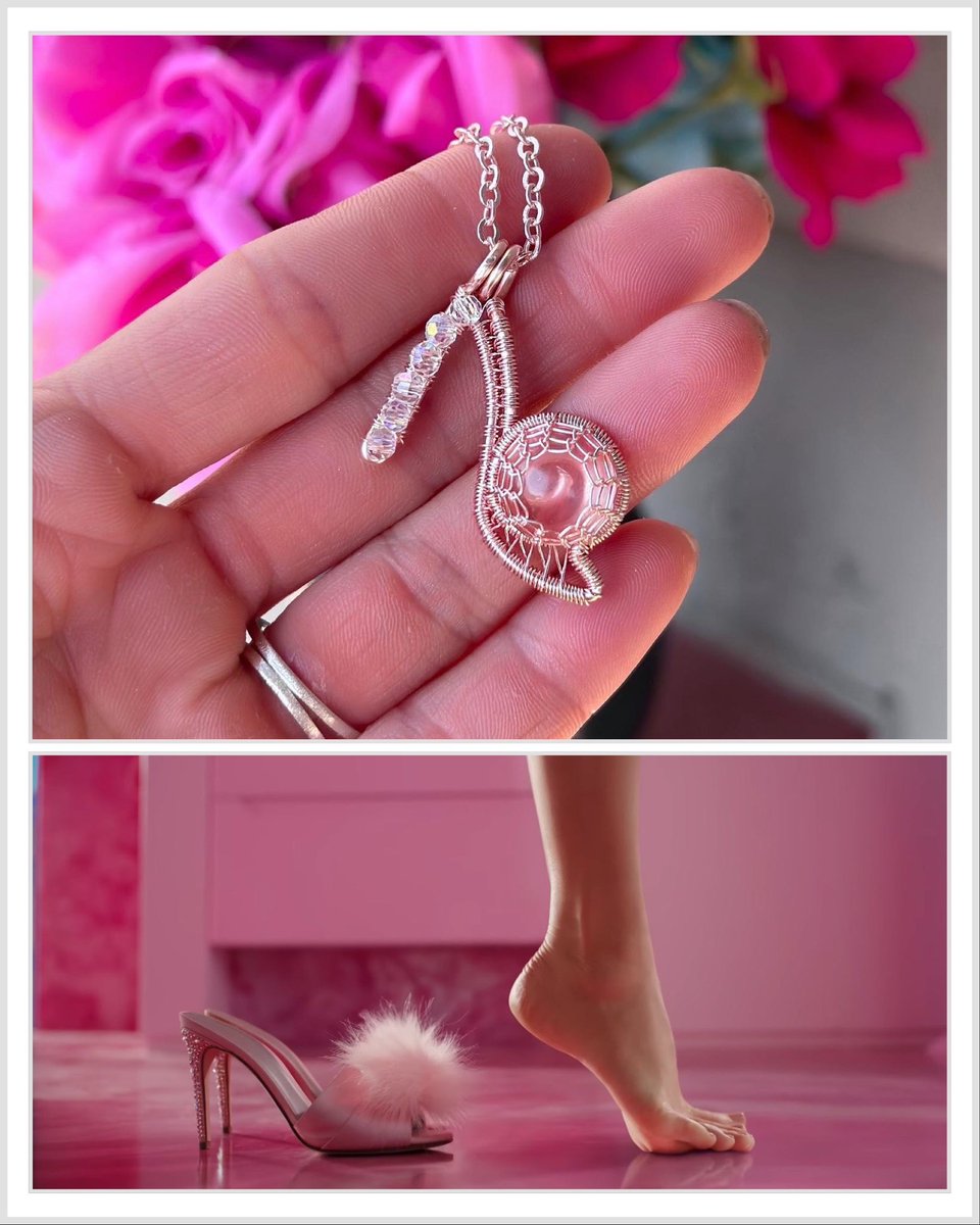Barbie high heel pendant 💖👠✨