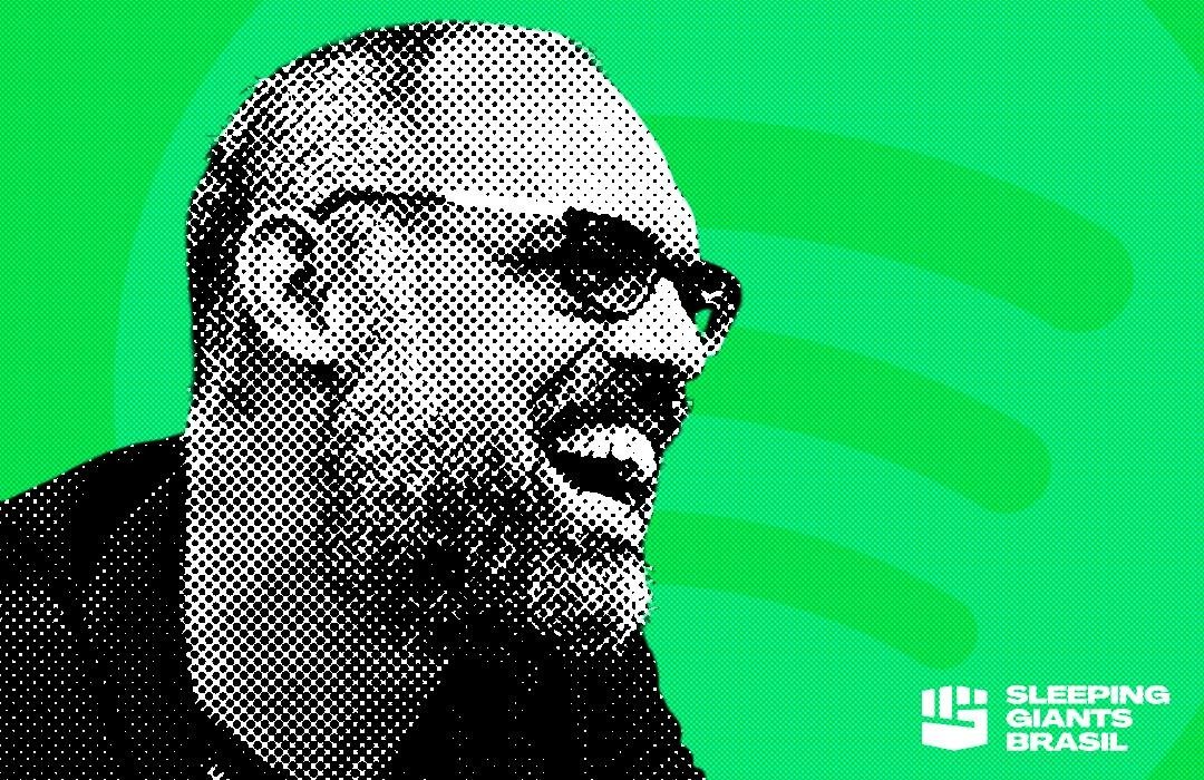 slpng_giants_pt's tweet photo. O extremista Allan dos Santos ri na cara do Spotify que não faz nada. Após a campanha, a própria plataforma afirmou que o blogueiro não havia descumprido nenhuma regra, mesmo que ele tenha feito podcasts com desinformação, ódio e ataques às eleições. O dinheiro manda, já que a plataforma lucra junto do fugitivo, com sua plataforma de doações.

Ano passado, nos EUA, o Spotify entrou em uma polêmica ao fazer um contrato milionário com um podcaster que divulgava desinformação sobre a pandemia. Após grande pressão de músicos, anunciantes e usuários, o Spotify deletou alguns episódios.

A desinformação não pode lucrar, o Spotify sabe que Allan dos Santos é um foragido, e mesmo assim abre um espaço agradável para ele propagar ataques à nossa democracia.

Após a campanha, o próprio Allan ironizou a plataforma, afirmando que ela estava com ele. É essa associação que uma plataforma quer? O dinheiro está acima da nossa democracia?

Por favor, @SpotifyBrasil  nos responda.