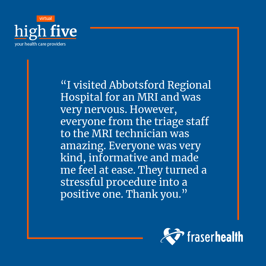 Fraser Health (@fraserhealth) on Twitter photo Kudos for Abbotsford Regional Hospital. Read more kudos at ow.ly/bGoW50PnV5o
<a href="/FVHCF/">Fraser Valley Health Care Foundation</a> Kudos for Abbotsford Regional Hospital. Read more kudos at ow.ly/bGoW50PnV5o
<a href="/FVHCF/">Fraser Valley Health Care Foundation</a>