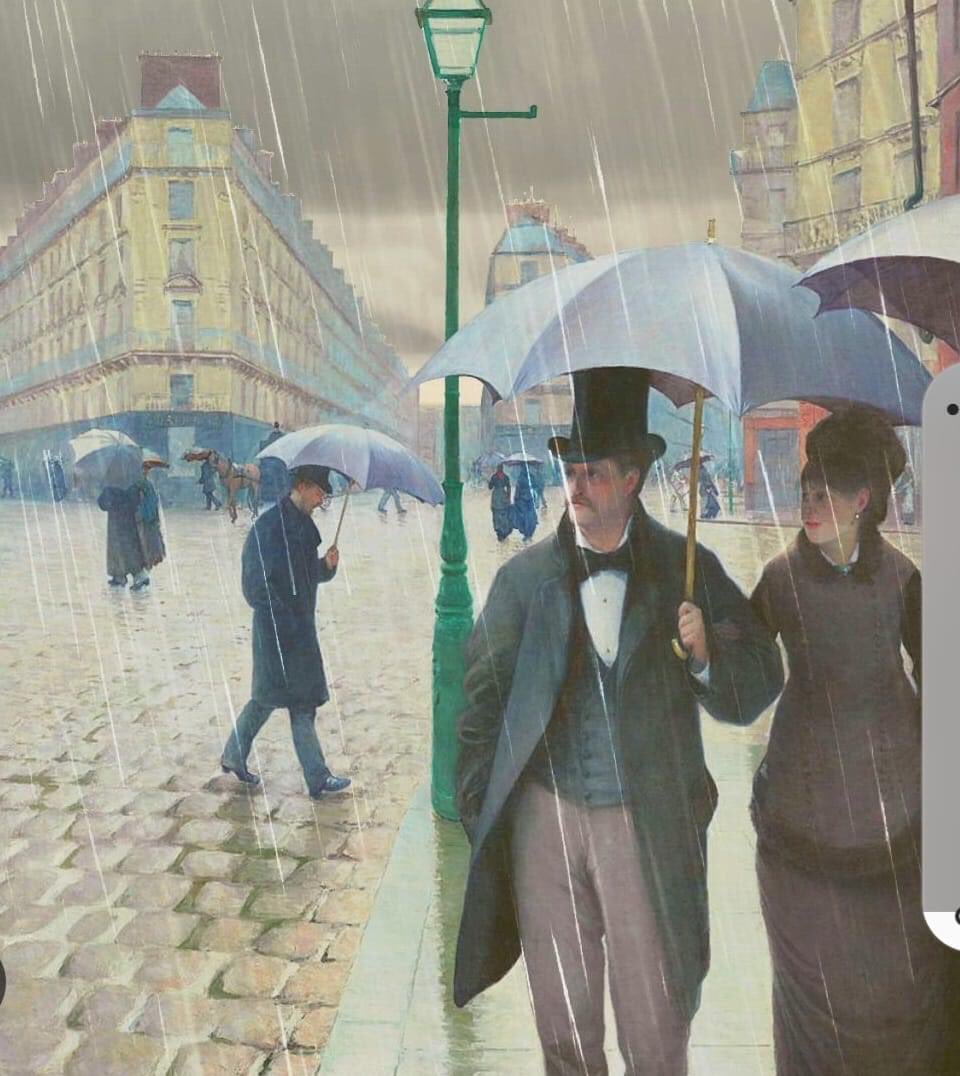 Arteymas_'s tweet image. Calle de París en un día lluvioso, 1877,
Gustavo Caillebotte.