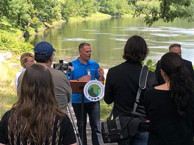 DRBC1961's tweet photo. DRBC staff was pleased to attend this event w/our NYS partners to celebrate improved #DelawareRiver access in Highland &amp; other water resource investments in the state. Thanks to @RepMolinaroNY19, Assemblywoman Aileen Gunther &amp; all who gave remarks &amp; attended! More pics to come. https://t.co/OSFxJlBoAs