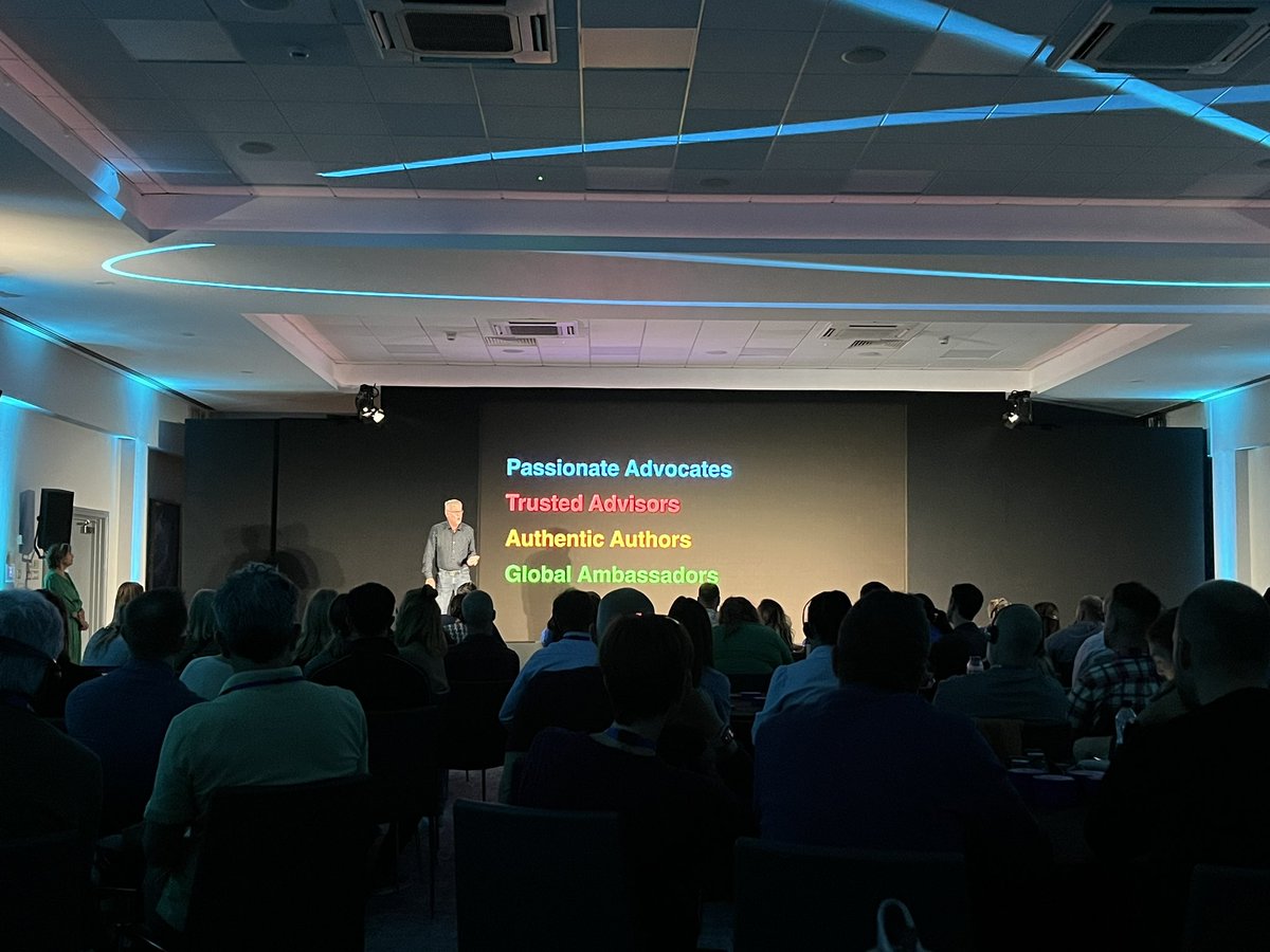 MarkGoldhawk's tweet photo. What an actioned packed Day 2 at the EMEIA #ADE2023 Institute! It kicked off with a look at the latest features being released by @Apple and a reminder of what it means to be an Apple Distinguished Educator! https://t.co/mqQ2TmoZ13
