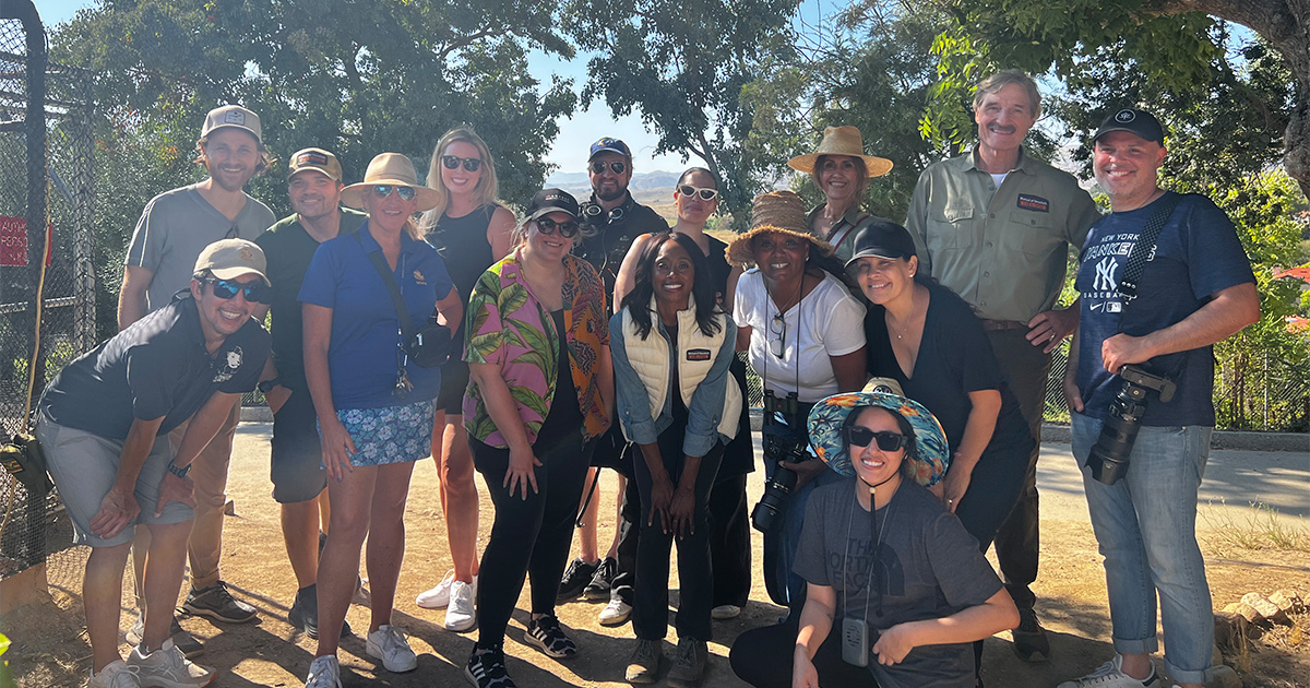 WildKingdom's tweet photo. You don’t need to travel far to encounter this wild bunch! Production for Mutual of Omaha’s Wild Kingdom Protecting the Wild with hosts @PeterWGros  and Dr. @RaeWynnGrant is in full swing! Look out for exclusive behind-the-scenes content and don’t miss the  premiere on Oct. 7! https://t.co/hZzwDl3vcA