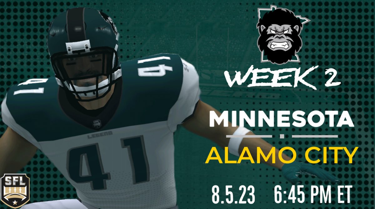 MN_Legend_SFL's tweet image. After enjoying a moment from our week one win, we got right back to work preparing for our week 2 matchup against the @SFL_Artillery.  You won’t want to miss this Saturday night battle! @simulationfl #Believe #GetStomped #S21 #AlwaysWatching #eSports #Football #SaturdayNight