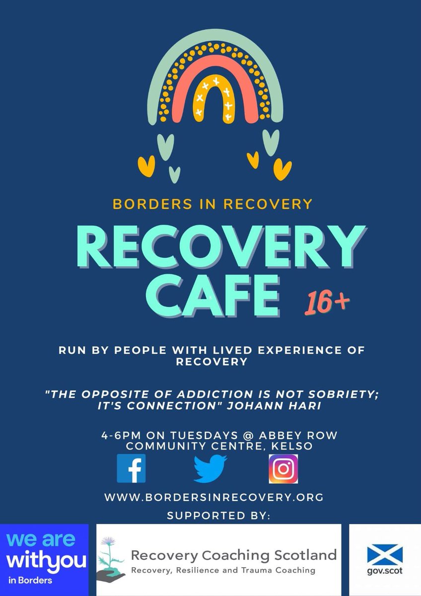 AndersonRJM's tweet photo. New cafe in #Kelso please share far and wide folks. It’s the first time we’ve run anything in Kelso and we’re super excited! Starts on Tuesday 💜 @doig_fiona @caddygirl46 @ElenaWhitham @scotborders @NHSBorders @WeAreWithYou @BordersTSI @ryanconnor4 @PSOSBorders https://t.co/ynYF1uihpB
