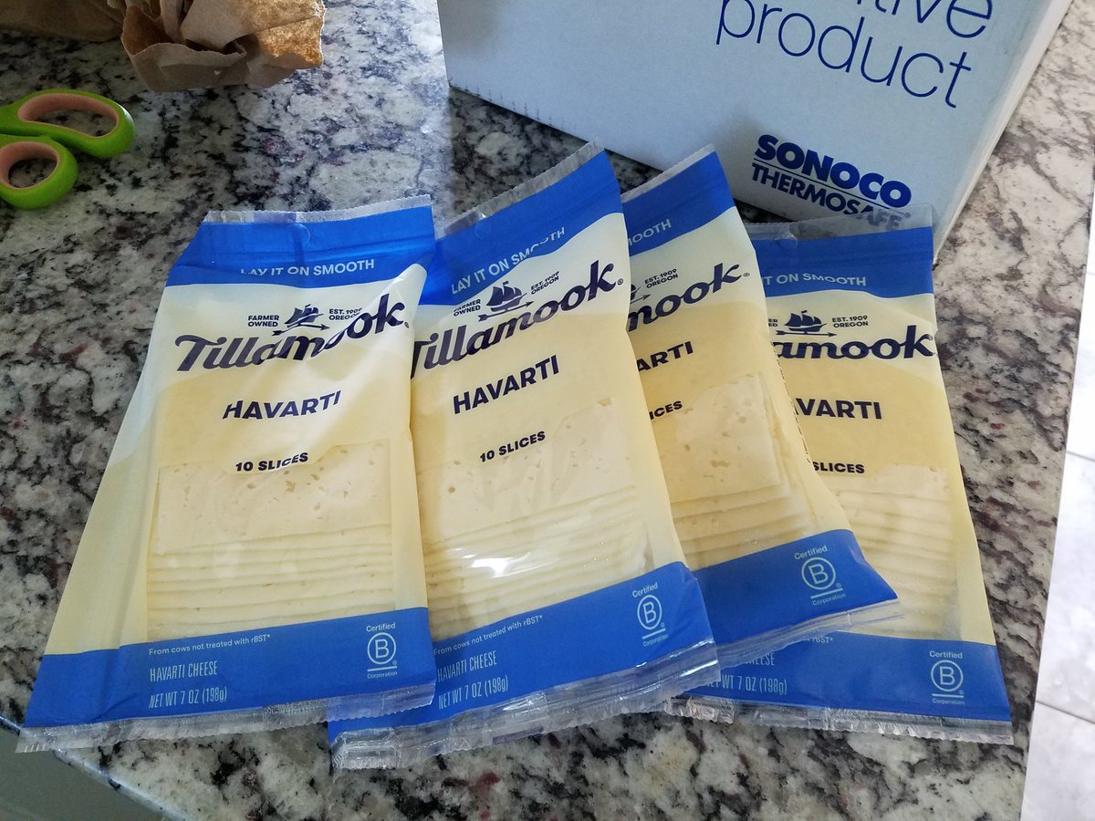 So apparently, 8 long years ago, I must have sent a submission on the <a href="/TillamookDairy/">Tillamook</a> website suggesting they carry havarti. I of course had forgotten. 
They did not. 
And have blessed me with four packets of free havarti cheese. 
Cheese heaven! 
And yes, it is delicious!