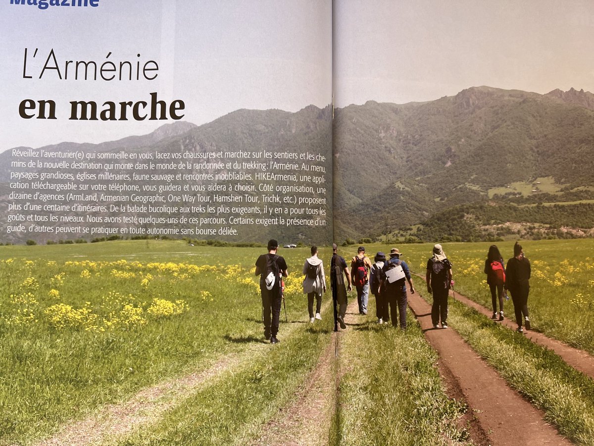 Nellypse's tweet photo. Nouvelles d’Armenie Magazine (@armenews_NAM) qui parle de randonnée en #armenie et évidemment de l’incroyable application @hike_armenia 🤌 https://t.co/bgDtjUKXoJ