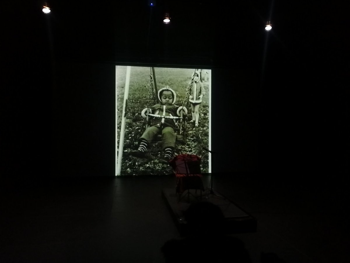 _shwalane's tweet photo. A performance I'd love to sit with again was 'Cantos from a Life in Exile' by Makhaola Ndebele. A wonderfully told personal story punctuated by evocative sounds like horses running, birds flying and songs that all served to locate us as the narrative moved from place to place. ❤️ https://t.co/F3sW36Hx8c