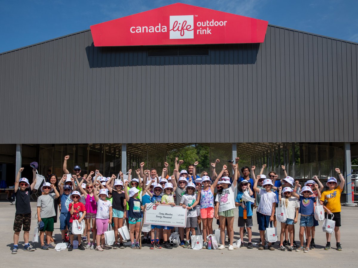 Happy campers 🙌 

Thank you <a href="/canadalifeco/">Canada Life</a> for your generous support all season long, and a donation of $20,000 for <a href="/TNYouthFDN/">True North Youth Foundation</a>'s Camp Manitou to help send more deserving children to camp! 💙