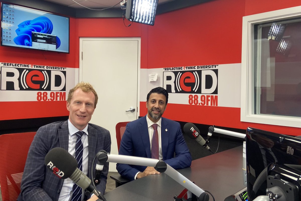 A first visit to Peel Region as Immigration Minister would not be complete without a visit to @REDFMToronto