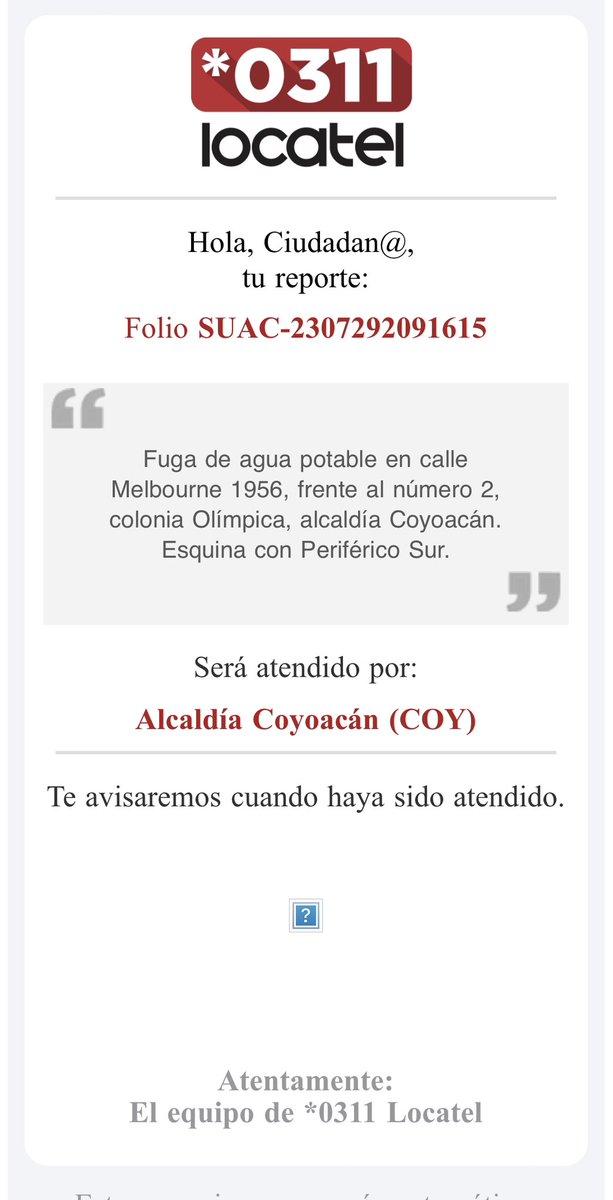 israel_balleram's tweet photo. Llevamos 5 días con una fuga de agua potable cuya reparación debe realizar la @AlcaldiaCoy pero nada que se aparecen. Con tal desabasto, es un crimen que no atiendan esto urgentemente @giogutierrezag ¿cuántos miles de litros más se perderán? https://t.co/tDSmS7Wn40