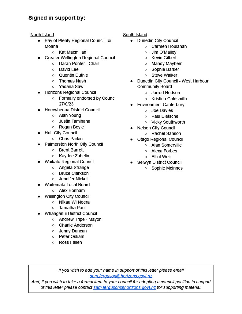 elliotjweir's tweet photo. An open letter to all political parties, from 40+ elected members across the motu 🚅 https://t.co/EB9kucua9e