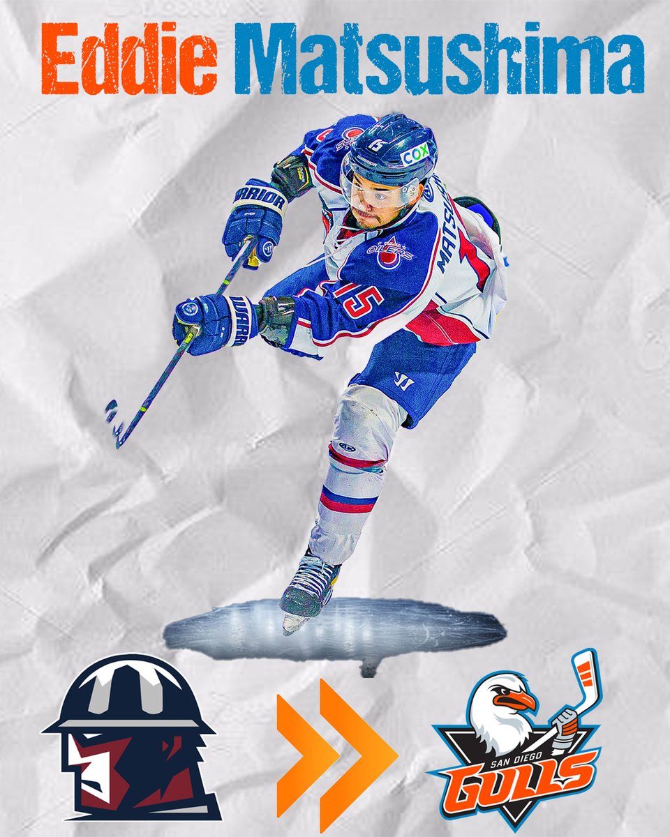 tulsa_oilers's tweet photo. @Ematsu14's STELLAR 2022-23 season earned him an AHL contract with our affiliate @SDGullsAHL! 

Matsushima was our leading goal scorer, MVP and ECHL All-Star last season.

If San Diego assigns Matsushima to the ECHL, he will play in Tulsa. 

Good luck, Eddie! 

📖: https://t.co/YhW83whfV5