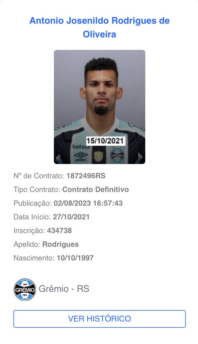 eoimortal's tweet photo. E olha quem teve seu vínculo reativado com o Grêmio

Zagueiro Rodrigues, vulgo Tonhão. 

Ele estava emprestado ao San José, dos EUA.

Porém ainda não tenho maiores informações sobre seu futuro, se vai ser aproveitado no Grêmio ou sairá para outro clube. https://t.co/d5bf17cBFF