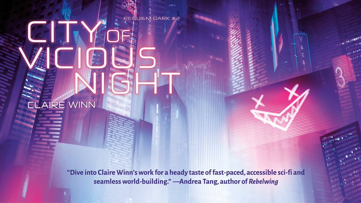 “Dive into Claire Winn's work for a heady taste of fast-paced, accessible sci-fi and seamless world-building.” —@atangwrites author of REBELWING ✨ CITY OF VICIOUS NIGHT by @Atomic_Pixie  is available now!! 🤩