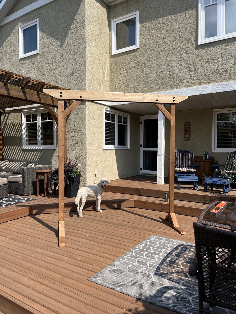 The wedding arch nears completion! #woodworking #wedding