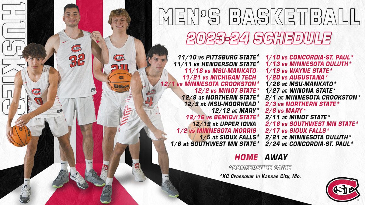 The 2023-24 Schedule is HERE! 🗓️

#GoHuskies 🐾