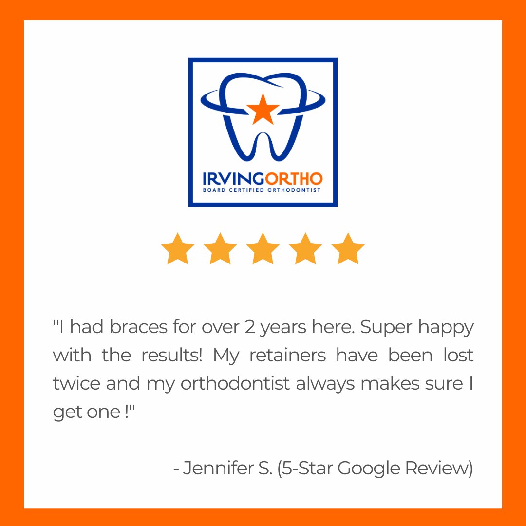 Thank you, Jennifer S., for the glowing ⭐⭐⭐⭐⭐ Google Review! We're thrilled you're happy with your #IrvingOrthodontics experience.

#FiveStarReview #PatientLove #irvingortho #irvingbraces #irvingorthodontist #irvingdentist #irvingtx #coppelltx #lascolinastx