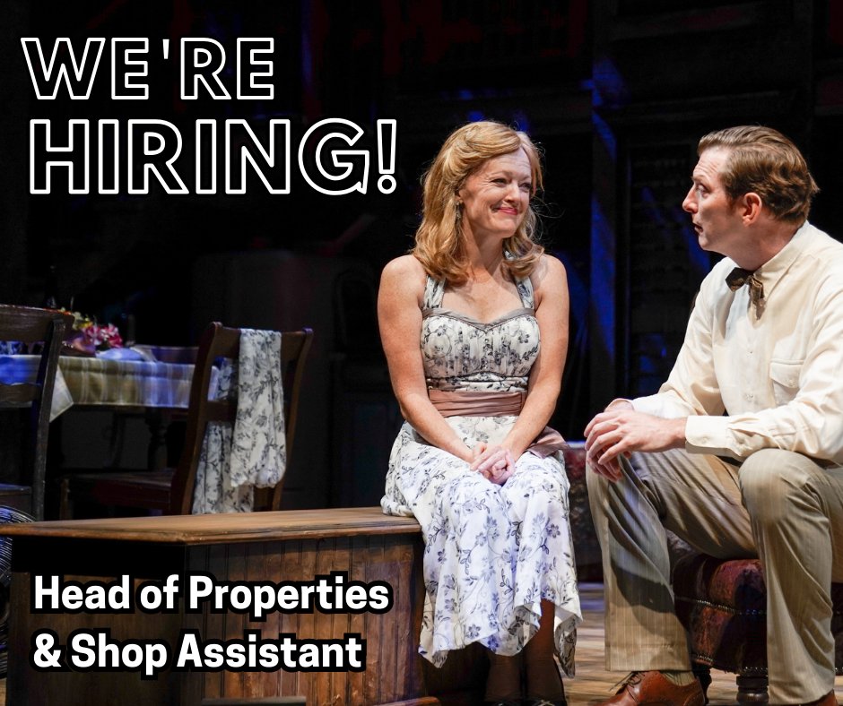Are you looking to work at a dynamic, fun, and talented theatre? Look no further - Palm Beach Dramaworks is hiring! We are seeking a Head of Properties &amp; Shop Assistant. For more information on how to apply, visit palmbeachdramaworks.org/work-with-us/e…

#Hiring #PalmBeachDramaworks #PBD