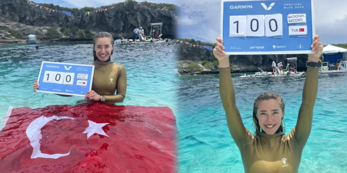 Milli sporcumuz ve serbest dalış rekortmeni Şahika Ercümen, Cumhuriyet’in 100. yılında 100 metreye 3 dakika 14 saniyede dalarak Türkiye rekoru kırdı.
Cumhuriyet kadınları yaşamın her alanında aldıkları başarılarla göğsümüzü kabartıyor. Tebrik ediyorum. 👏🇹🇷