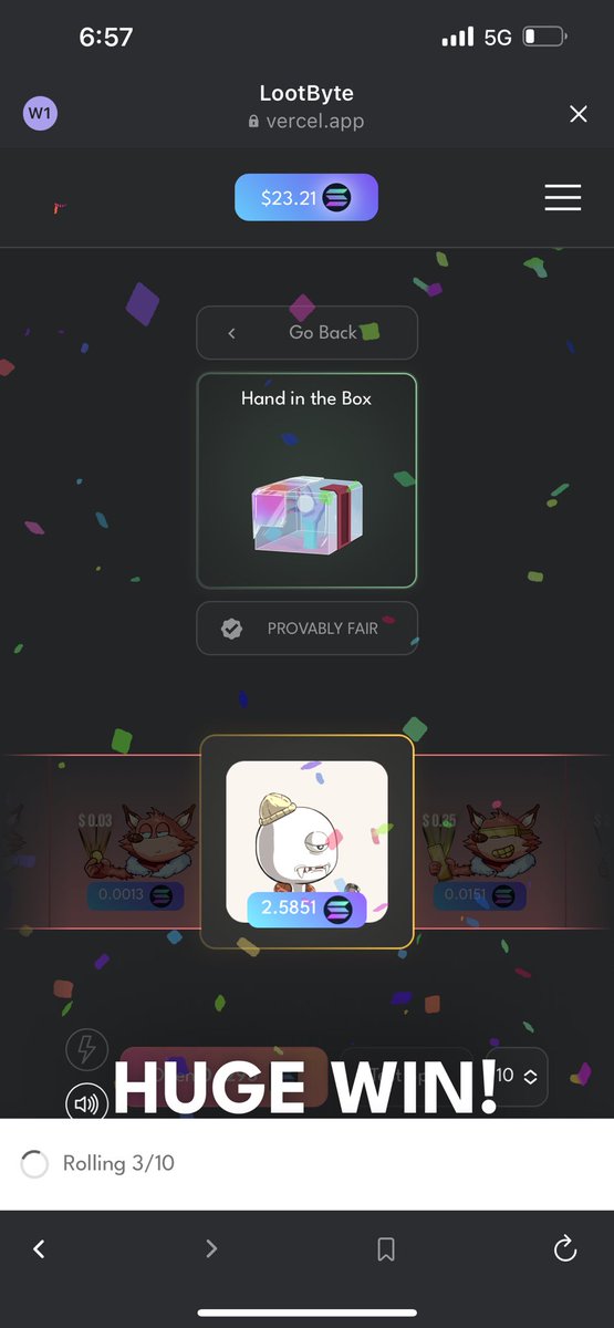 cRYoGeNiKNFT's tweet photo. Someone just won. Who's hyped for lootbyte!
@foxbyteNFT #Lootbyte
#solana https://t.co/OtKwlttc4U