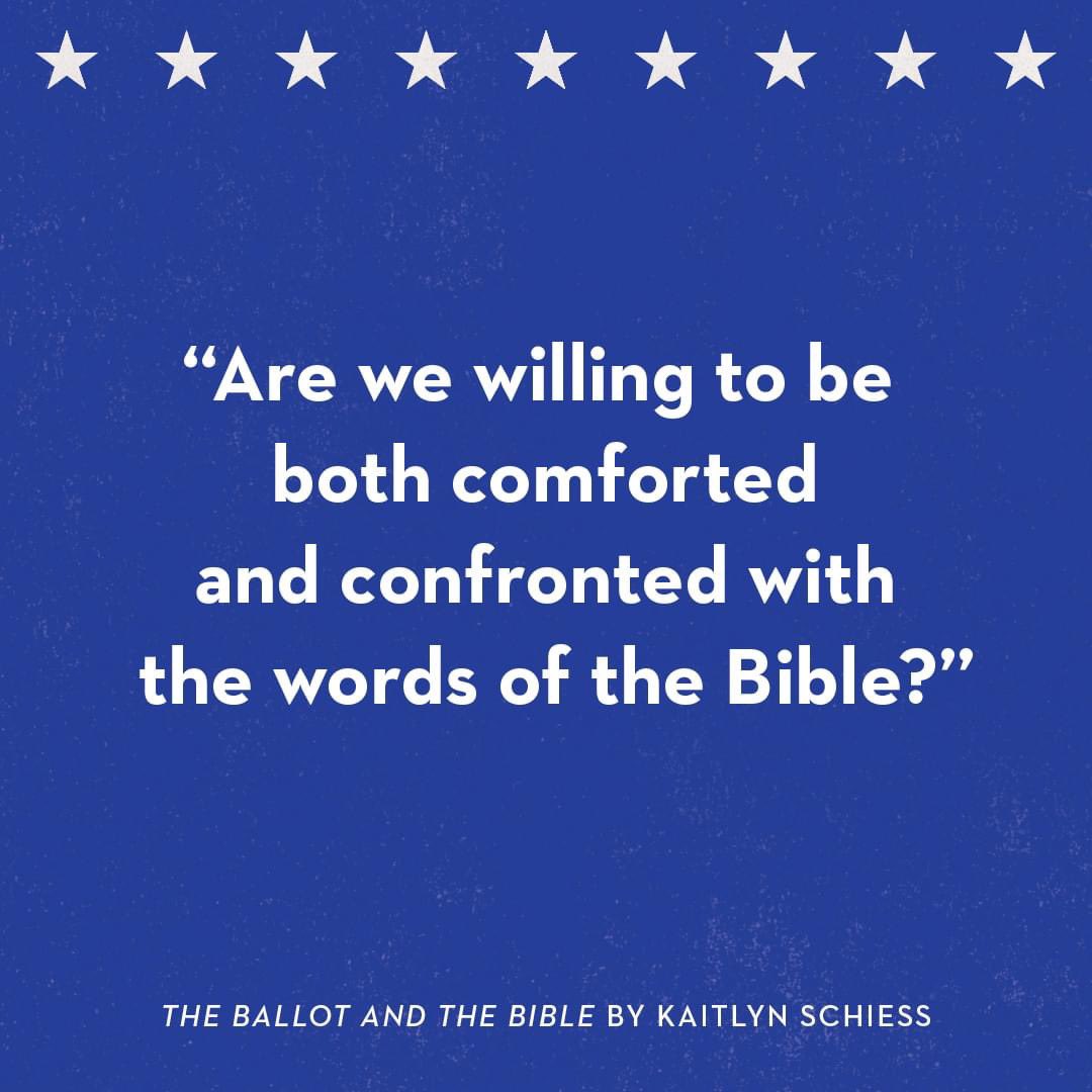 VictorNorfus's tweet photo. I’ve had the privilege of reading an early copy of Kaitlyn Schiess book The Ballot and The Bible. It’s thought provoking and highly accessible. Good read for this upcoming political season! Comes out 8/22! @KaitlynSchiess https://t.co/SFJU2P9Swr