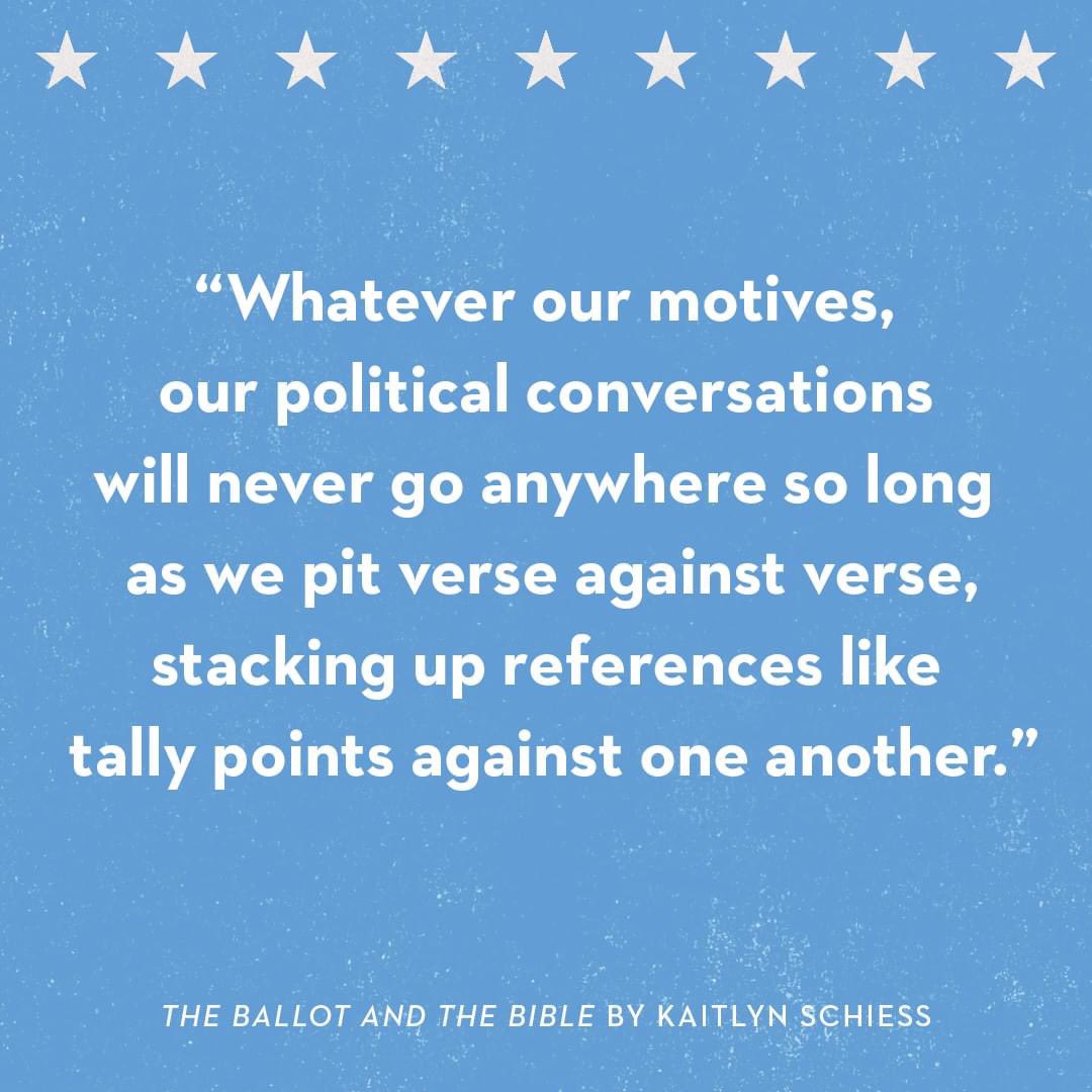 VictorNorfus's tweet photo. I’ve had the privilege of reading an early copy of Kaitlyn Schiess book The Ballot and The Bible. It’s thought provoking and highly accessible. Good read for this upcoming political season! Comes out 8/22! @KaitlynSchiess https://t.co/SFJU2P9Swr