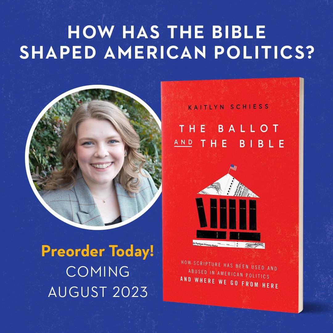 VictorNorfus's tweet photo. I’ve had the privilege of reading an early copy of Kaitlyn Schiess book The Ballot and The Bible. It’s thought provoking and highly accessible. Good read for this upcoming political season! Comes out 8/22! @KaitlynSchiess https://t.co/SFJU2P9Swr