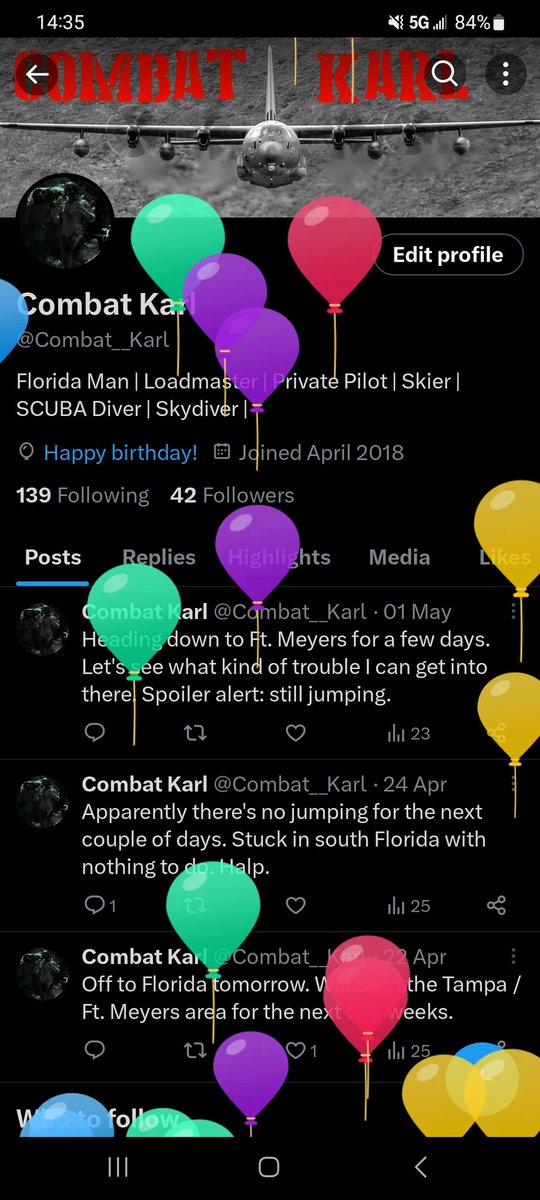 Combat Karl tweet media