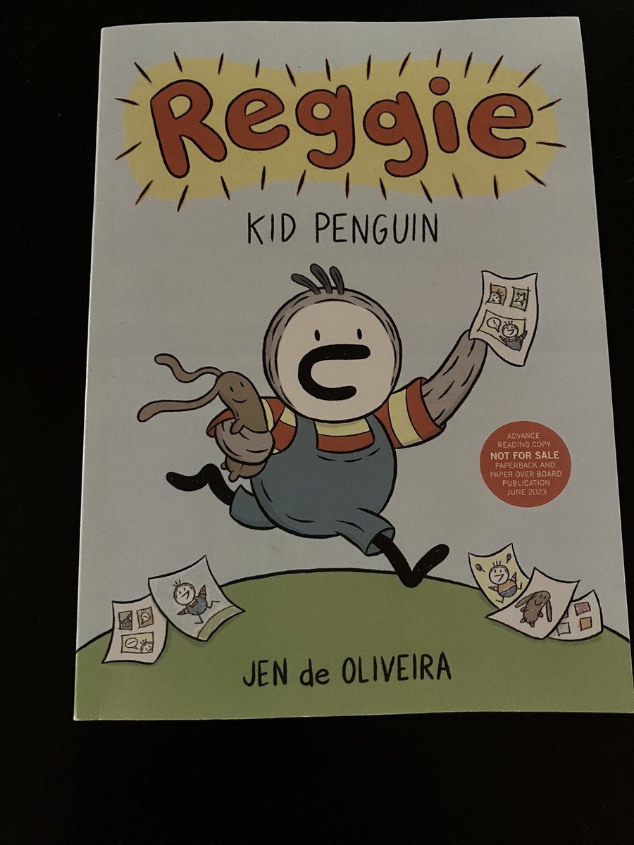 CynthiaSchwind's tweet photo. What a fun graphic novel series for early readers! There are 6 funny stories with Reggie, Kid Penguin as the star! Lots of shenanigans! This is writer, cartoonist & EDU @jendeoart GN debut! Great addition to classrooms! TY for sharing w/ #BookPosse #ReggieBooks @LittleBrownYR https://t.co/h0gQx1N0CK