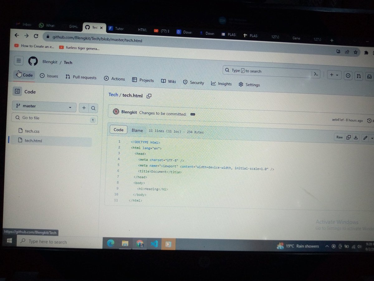 Blengkit's tweet photo. Today's track, @code_plateau push to GitHub.
Steps:
Git init
Git add .
Git commit -m "Initial commit"
Git remote add origin
Git push -u origin master
#repo
#codejos
#codeArewa
@code_plateau software engineering 6.0 https://t.co/F62ZAhlDUW