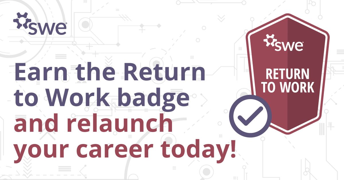 SWEtalk's tweet photo. If you're looking to relaunch your career after a career break, the specially-curated content in the #AdvanceLearningCenter is just for you. Upon completion of the content, you’ll earn the #ReturnToWork badge. Learn more: https://t.co/GbJAOzG1ex https://t.co/I3G3kj3miP