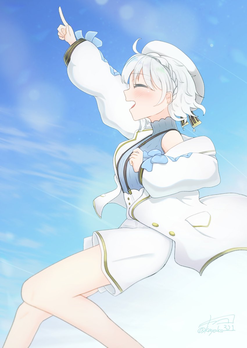 「頑張ってるハロちゃんを応援!!!夏に負けるな#ハロハロート 」|kayako( ´・ᵕ・ )@も絵描のイラスト