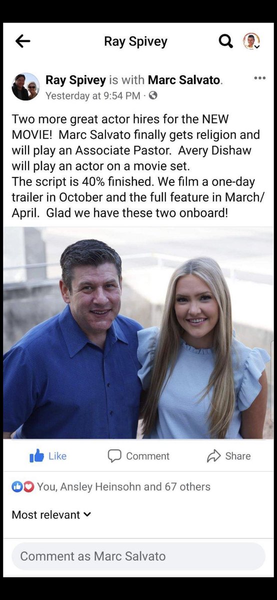 TeamBettencourt's tweet photo. On a fun note: My @teambettencourt members are getting Spring Acting Jobs! It's my Chief of Staff and Office/Comms Manager.. @MarcSalvato always plays the "Heavies," but it looks like he might "survive" this flick, but you never know! Plus, @AveryDishaw makes her debut as, of course, a movie star! "Uncle Paul" can’t wait for the trailer in October!  #txlege