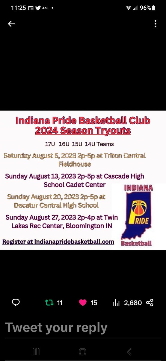 cbmeadow's tweet photo. @InPride17UDuke @InPrideAttack @InPrideBba1909 @InPrideBBClub @inpridexplosion @INPrideXpress17 @INPrideXtreme @coachroncarter @CoachTRail @CoachMikeDuke
⏰️ is ticking #3DayToGo #TryoutsStart https://t.co/K2IcLQTjtq