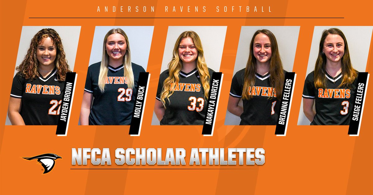AthleticsAU's tweet photo. Congrats to Anderson Softball's Jayden Brown, Molly Buck, Makayla Durick, Brianna Fellers, Saige Fellers, Alayna Hart, Alysa Marcin, Rylee Morris, Faith Muterspaugh, Lexi Rankin, Mia Reinhard, Maddie Schoenradt and Hope Smith on being named @NFCAorg Scholar Athletes! #MyAUStory https://t.co/rv0PHyqCWt
