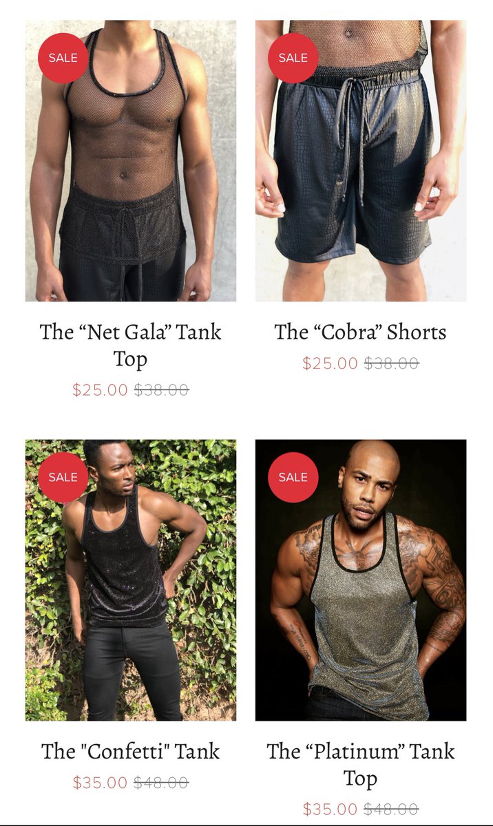 All_About_Andre's tweet photo. All tank tops and shorts on sale @shop_hem styles as low as $15 visit https://t.co/BAiyQLNfxO 📱 https://t.co/f9fvt1lJUq