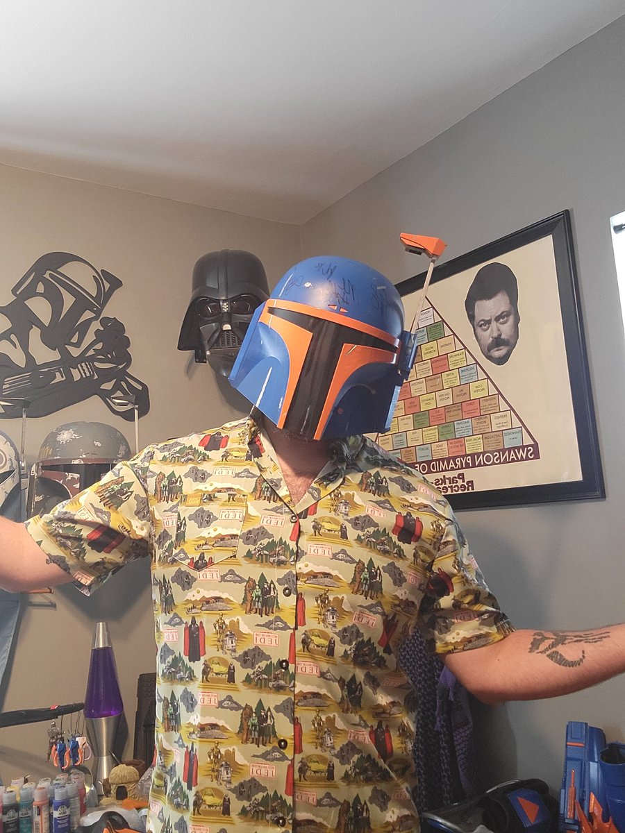 When you have a really bad sunburn, and there's only one shirt you can wear. . . . 😄  #StarWars