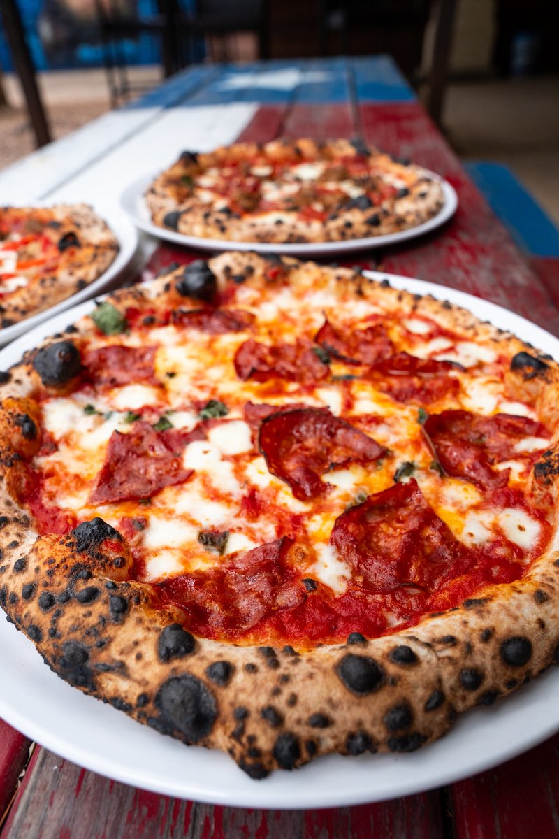 canerosso's tweet photo. I used to ride my bike, play rollerblade hockey on the tennis court with my friends, and run around outside literally all summer long, and now I get anxiety about how much my back sweats just taking the trash cans out to the curb. So, pizza anyone? https://t.co/aW1trZHI3T