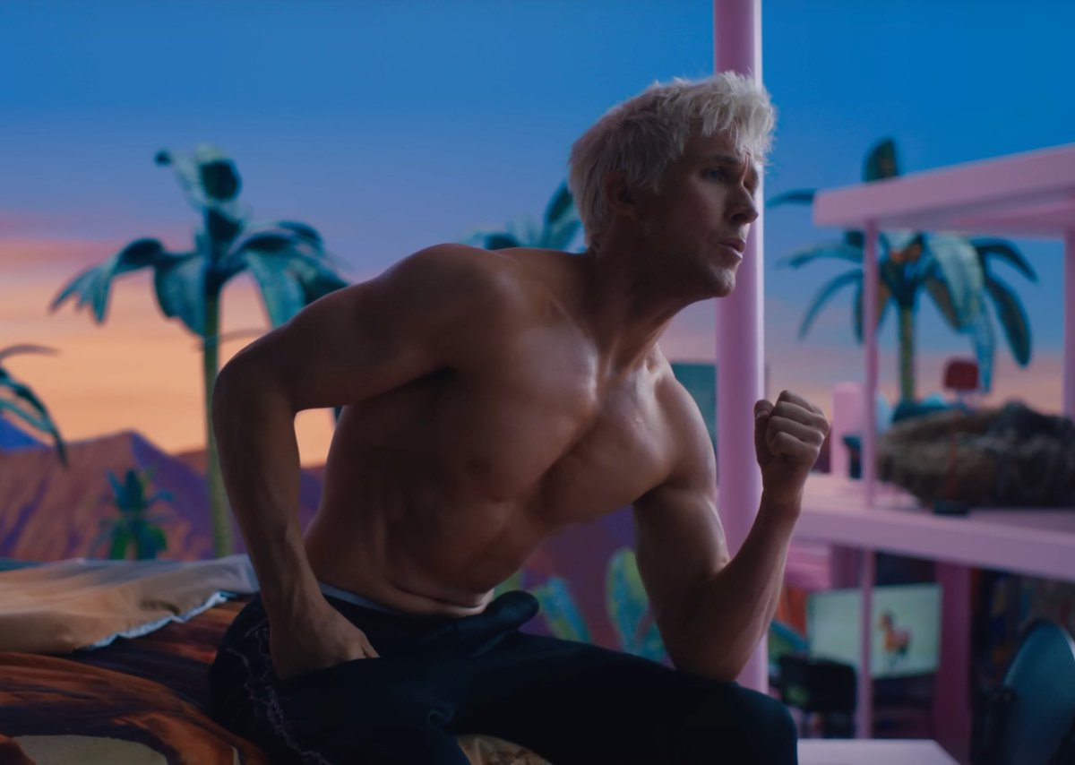 PopCrave's tweet photo. Ryan Gosling earns his first-ever Hot 100 entry with “I’m Just Ken.” #Barbie https://t.co/yPmxJxpOB1