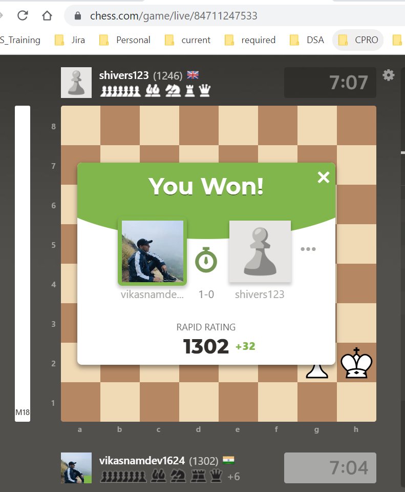 VikasNamdev1626's tweet image. Finally Reached 1300 ..❤️❤️❤️❤️
(Rating ho gyi meri teraaso...😅😅)

Credit goes to  @ChessbaseIndia  @ReheSamay  &amp;amp;&amp;amp; @agadmator

#Chess #ChessWorldCup  #ChessRating
#COB