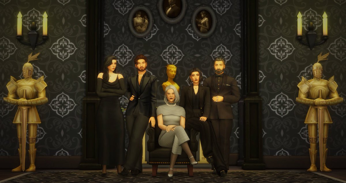 hydebrids's tweet photo. allow me to introduce the alexander clan 🍸✨📰

#ShowUsYourSims #TheSims4 https://t.co/F7C2M0nuEQ
