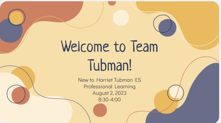 HarrietTubmanES's tweet photo. A great day of learning and level setting. Thanks to @TubmanSDT, @TubmanES_RS, and Ms Curtis for planning this learning for our new Team Tubman family. #onyourmarkgetsetgo https://t.co/xxTHSKvvr9