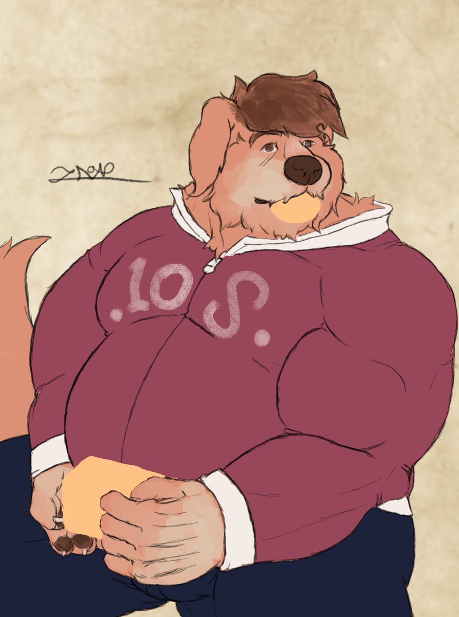 daneobejan's tweet photo. This Chumpy Dog Do Like hug, eat, and make friends, do you like him.
#anthro #chumpy #donuts #fantasy #pudgy #sketch https://t.co/M5xKMu4BHP