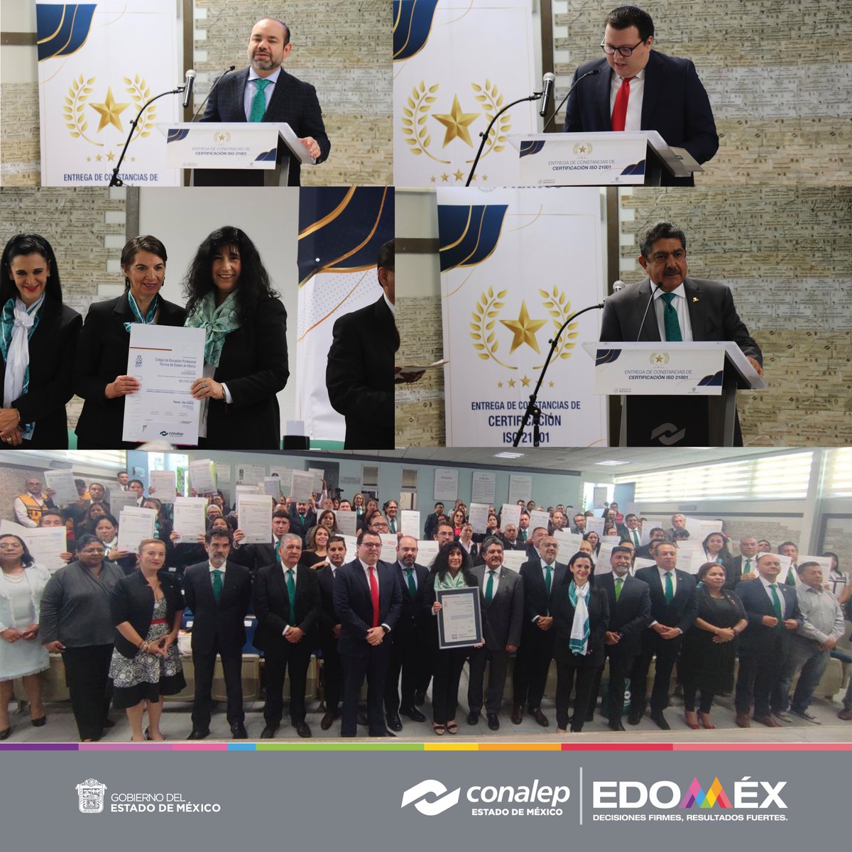 Conalep_Edomex's tweet photo. “En culminación de los esfuerzos de esta gran familia CONALEP Estado de México, aunado al profesionalismo, imparcialidad y acertada guía de ACCM América, se realiza la entrega de certificación iso 21001:2018 Sistema de Gestión de Organizaciones Educativas a los 39 planteles y DG” https://t.co/1xVSW7jEkD