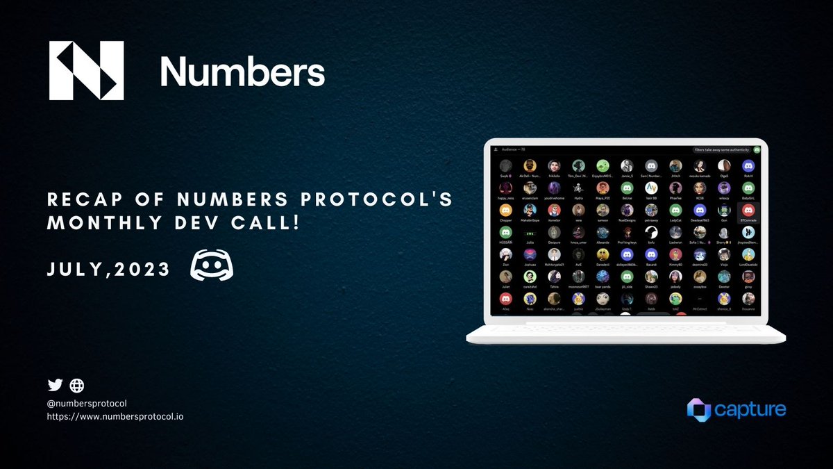 Akash93892149's tweet photo. π£ The #Numbersprotocol Monthly Dev Call was an absolute blast! ππ
In case you missed it, no worries! Stay in the loop with all the latest happenings in Numbers Ecosystem by checking out the thread below β¬π§΅
#NumbersProtocol $NUM #Blockchain #DevCall https://t.co/FiHYPNh7iD