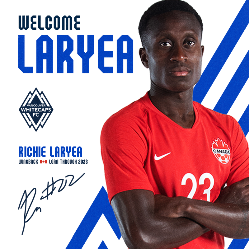 WhitecapsFC's tweet photo. 𝘾𝙖𝙣𝙖𝙙𝙞𝙖𝙣 𝙜𝙧𝙞𝙩 𝙖𝙘𝙦𝙪𝙞𝙧𝙚𝙙. 🍁

‘Caps acquire Canadian international wingback Richie Laryea on loan from @premierleague side Nottingham Forest FC @NFFC until Dec 31, 2023. ✍️🇨🇦

Welcome to the west coast, @richielaryea 🌊

#VWFC